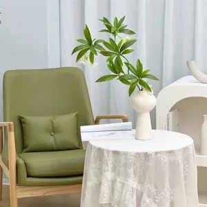 90cm Artificial Clethra Alnifolia Branch Real Touch Satin Silk Greenery With White Flowers For Zen Style Home Decor Landscaping Wedding Props