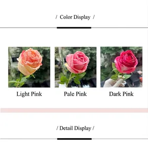 Detailed macro view of artificial burnt-edge roses showing realistic texture and petals