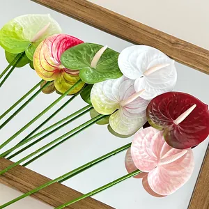 Natuurgetrouwe 3D-geprinte Anthurium bloemen in diverse kleuren voor huis en bruiloft