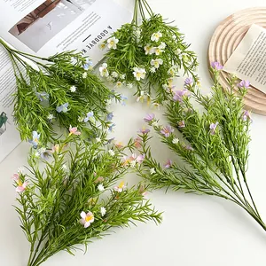 Gypsophila baby's breath artificial flowers in white pink purple for home decor