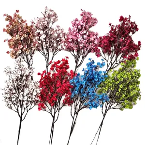 Artificial silk baby's breath bouquet in 8 colors for home and wedding decor
