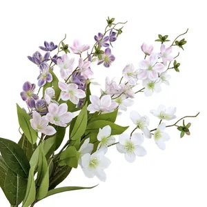 Rami di gelsomino artificiale in viola, rosa e bianco per decorazioni di casa e matrimoni