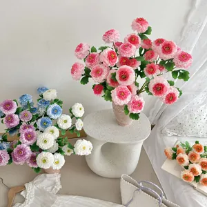 Artificial peony flower bouquet in assorted colors for home decor and floral arrangements