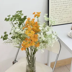Artificial Ammi Majus Flowers Queen Annes Lace Stems Plastic Foam Fake Plants For Home Living Room Wedding Decoration