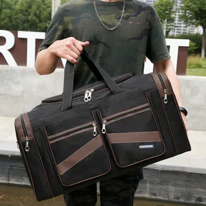 Borsa da Viaggio Pieghevole in Tessuto Oxford Impermeabile Grande Capacità Sportiva Borsone da Fine Settimana Uomo Donna
