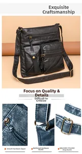 Detailed macro view of vintage buckle, smooth metal zipper and bronze hardware on the bag