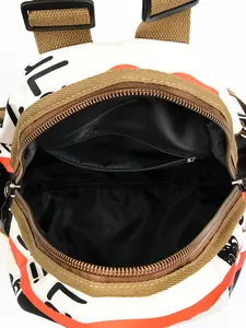 Sac à dos mode en tissu Oxford grande capacité avec motifs abstraits et bretelles