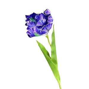 Tulipe en EVA réaliste violette et bleue pour mariage et décoration intérieure