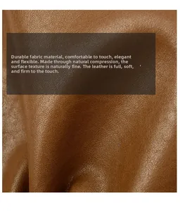Detailed macro view of soft brown leather texture with durable and grain finish