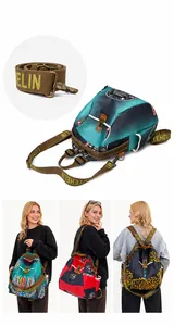 Détail des bretelles tissées réglables et design amovible pour un sac à dos polyvalent
