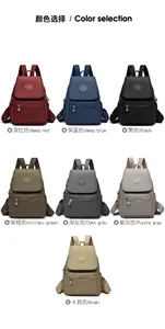 Opciones de color para la mochila de nylon de gran capacidad en siete tonos modernos