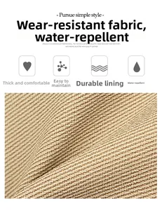 Close-up of water-repellent thick fabric with twill texture for British style backpack