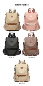 Selection of color options for the British style waterproof kangaroo logo backpack
