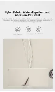Detail of water-resistant and tear-resistant high-density nylon fabric on the backpack
