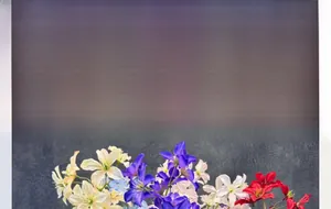 Détail de l'orchidée de lys artificielle en tissu de soie pour la décoration intérieure