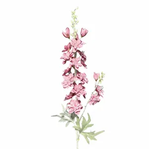 Artificial delphinium flower in dusty pink for wedding and home decoration