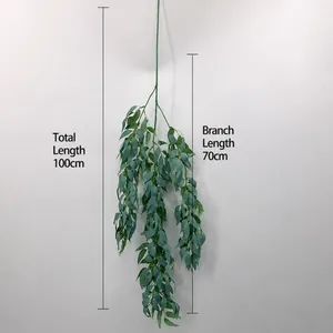 Kunstmatige hangende wilgenplant 220cm lang voor bruiloft en wanddecoratie