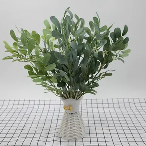 5-Fork Artificial Peanut Leaves Bouquet Silk Cloth Greenery For Home Wedding Party Outdoor Photography Decorative Plant