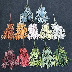 Ten colorful artificial peanut leaves hanging bundles for home and wedding decoration