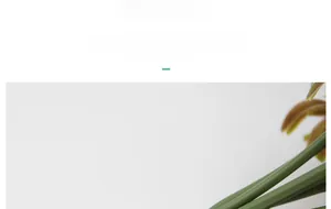 Detail of high-quality realistic artificial flower stems with natural texture and green finish