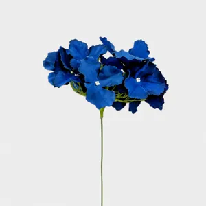 Hortensia artificial azul, altura de 30cm y diámetro de 15cm, decoración para bodas