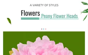 Detail of multi-layered pink silk peony flower head for DIY Chinese hair accessories