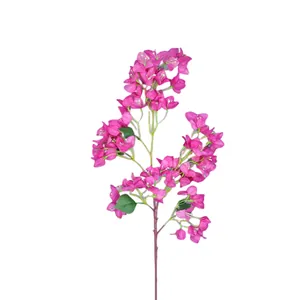 Branche de bougainvillier artificiel fuchsia pour décoration de mariage et maison
