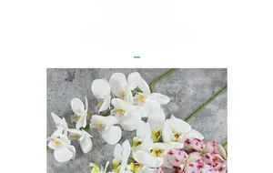 Detailed view of artificial silk butterfly orchid petals with realistic textures and stamens
