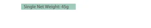 Especificaciones de la flor de hibisco amapola con peso de 45g y longitud de 46cm