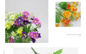 Dettaglio macro di petali di seta di orchidee artificiali per decorazioni di casa e nozze