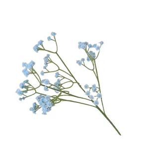 Artificial baby's breath bouquet in light blue for wedding floral arrangements