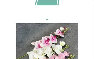 Detailed view of 3D printed butterfly orchid petals with realistic soft-touch texture