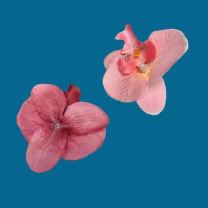 Artificial pink moth orchid flower heads for DIY wedding floral decor and crafts