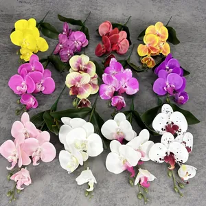 Kunstmatige phalaenopsis orchideeën in 12 kleuren voor huis- en bruiloftsdecoratie