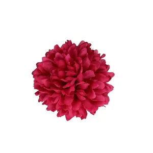 Artificial deep pink hydrangea flower head for DIY wedding home decoration