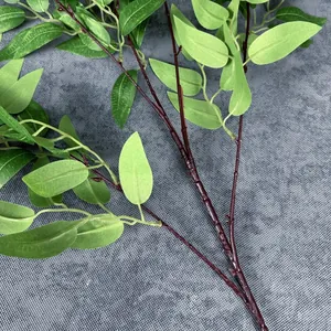 Branche de saule artificielle aux feuilles vertes pour décoration de maison et mariage