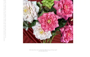 Close-up of elegant artificial queen roses with realistic silk texture for home decor