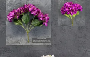 Detail van paarse kunstmatige bougainvillea met een hoogte van 48cm en 30cm breedte