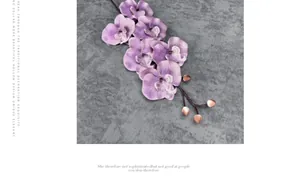 Macro detail of artificial purple orchid petals with realistic texture and silk finish