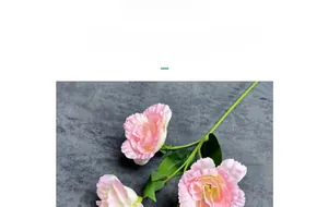 Macro detail of artificial pink silk Eustoma petals with gradient color for home decor
