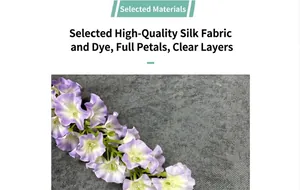 Makro-Detail künstlicher Hyazinthen-Blütenblätter aus Premium-Seide für Dekor