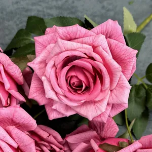 Artificial Rose Bouquet Coated Silk Flower For Wedding Home Decor Luxury Vintage Fake Flower Arrangement Ornament