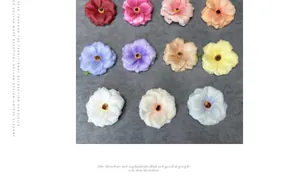 Close-up of assorted faux silk peonies and roses in multiple vibrant colors for DIY decor