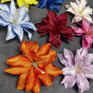 Künstliche Lilienblütenköpfe in vielen Farben für Hochzeit und Haarschmuck-Dekorationen