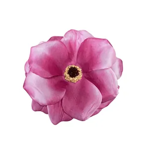 Pink silk peony flower head for wedding decoration and DIY hair accessories