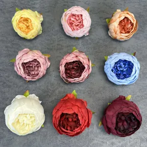 Realistische Seiden Pfingstrose Blütenköpfe Künstliche Rosen Blumen Für DIY Hochzeit Party Home Decor Fotografie Requisiten Handwerk Blumen