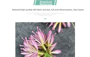 Close-up of pink artificial onion flower made of high-quality silk cloth petals