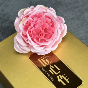 Teste di Fiori di Rosa Peonia in Seta Artificiale Multistrato Floreale Finto per Matrimonio Festa DIY Decor Copricapo Casa Decorazione Accessori
