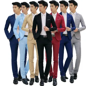 Men Slim Fit Solid Business Suit Set Single Breasted One Button Jacket Pants With Vest Shirt For Formal Wedding Party Work