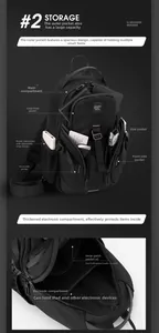 Detailed internal compartments of the black nylon chest bag holding an iPad and EDC items